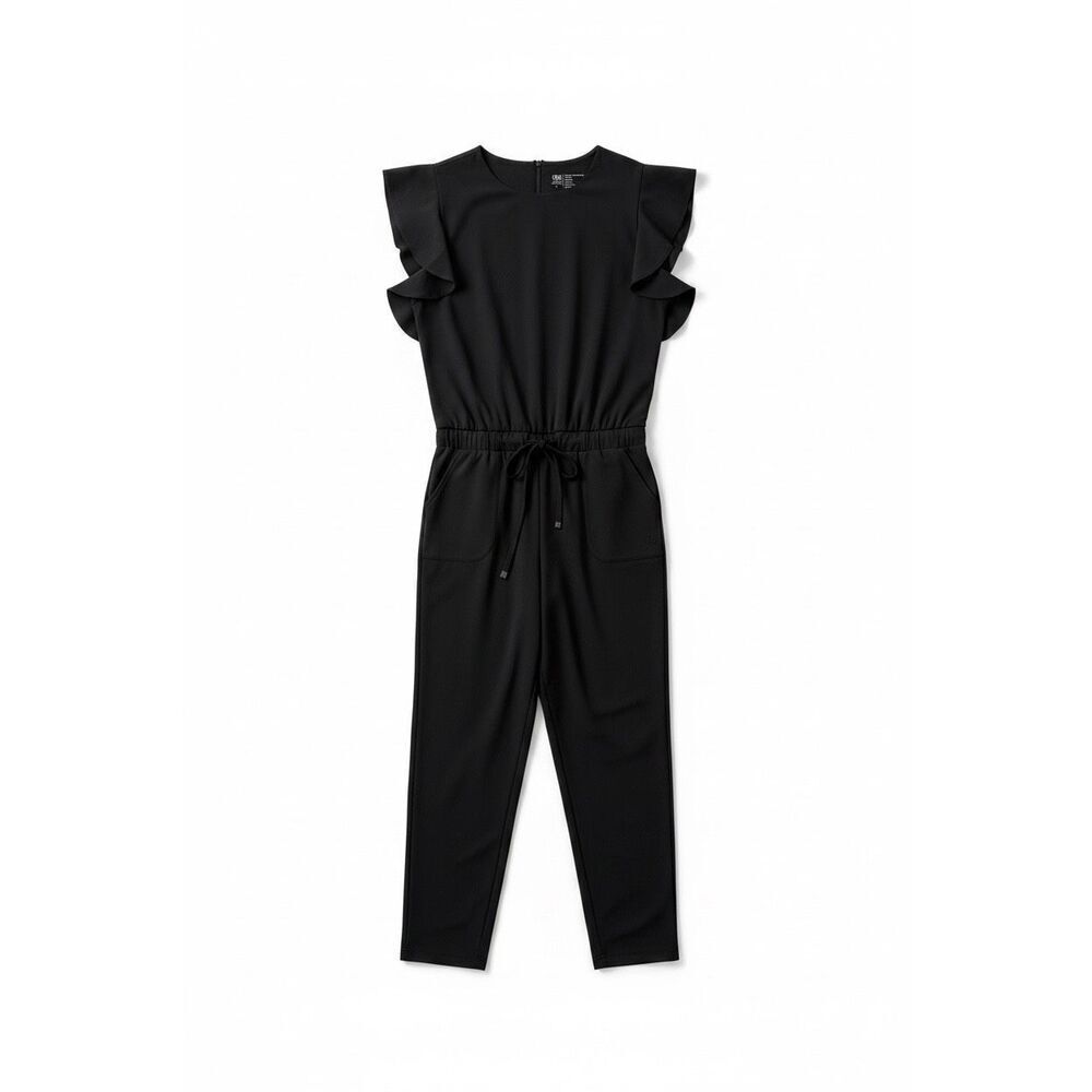 Albion Fit 9 to 9 Jumpsuit Size Small Black Short Sleeve Women’s One Piece
